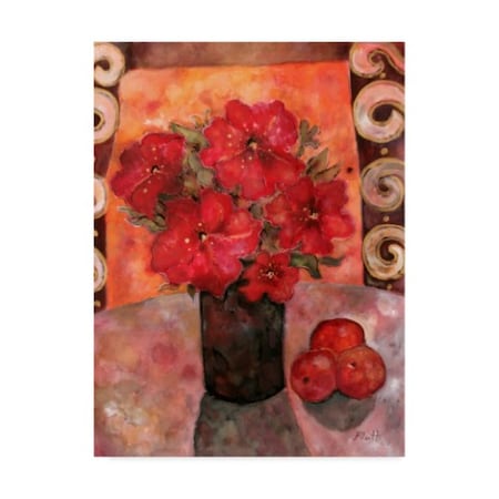 Lorraine Platt 'Zanzibar Red Flowers' Canvas Art,35x47